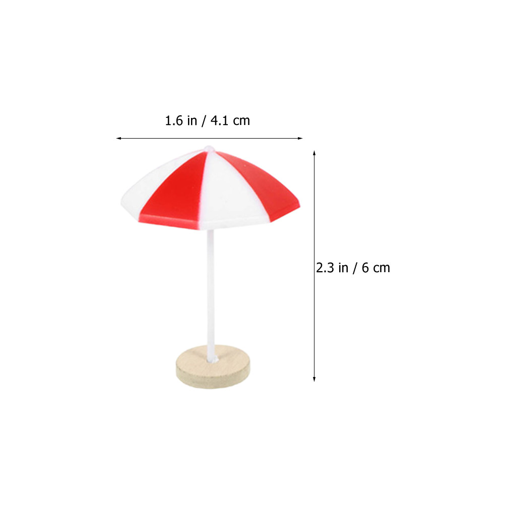 8Pcs Miniature Beach Umbrella  - Succulent Arrangement Mini ulasan dan harga