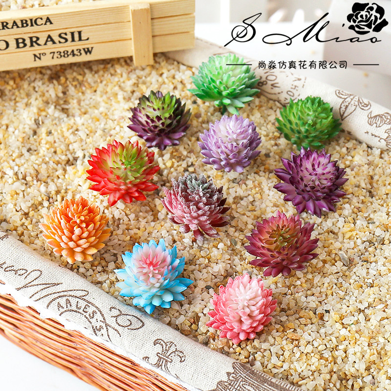 Artificial Succulent Flocking  - Succulent Arrangement Mini ulasan dan harga