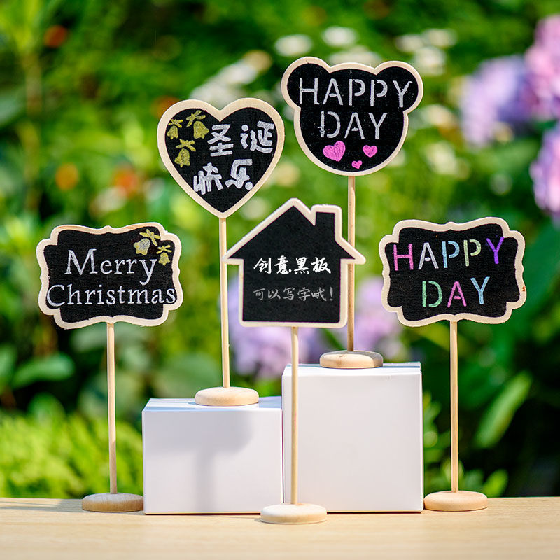 5PCS Mini Wooden Blackboard Va - Succulent Arrangement Mini ulasan dan harga